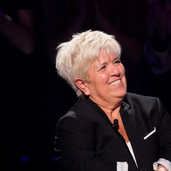 Mimie Mathy - Enregistrement de l'émission "La Boîte à secrets 4" à Paris, présentée par F.Bollaert, et diffusée le 10 avril sur France 3. Le 23 janvier 2020 © Tiziano Da Silva / Bestimage