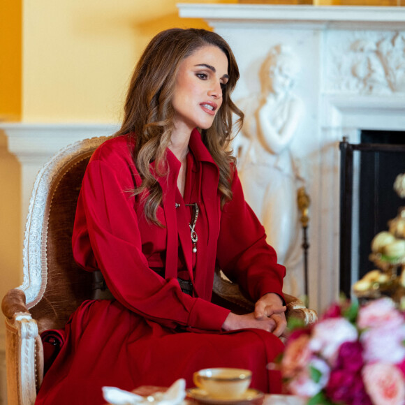 Visite de Rania de Jordanie à la Maison Blanche avec la First Lady Jill Biden, le 19 juillet 2021 aux Etats-Unis.