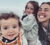 Tiffany Cruchou en vacances à la Baule avec son mari Justin et leurs filles Romy et Zélie, juillet 2021