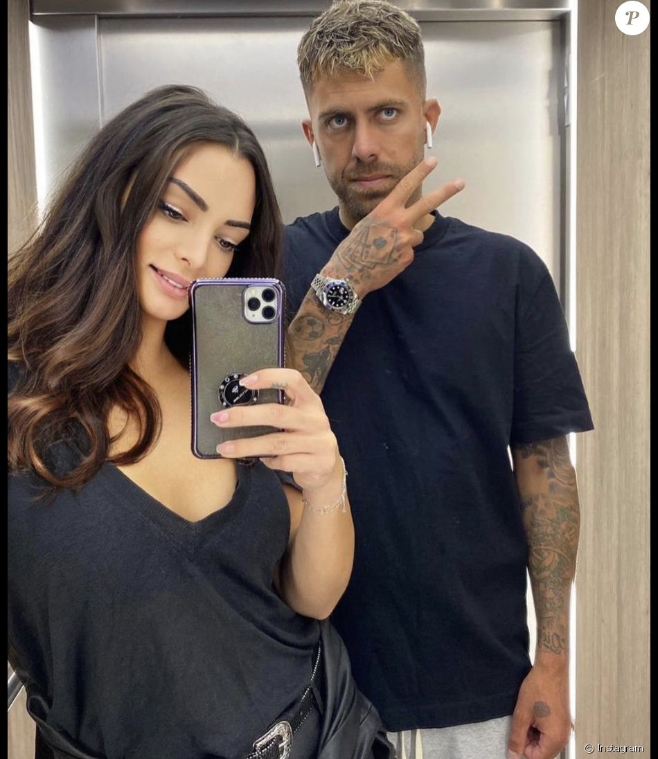 Emilie Nef Naf et son compagnon le footballeur Jérémy Ménez.