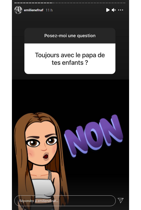 Emilie Nef Naf révèle être séparée de Jérémy Menez - Instagram