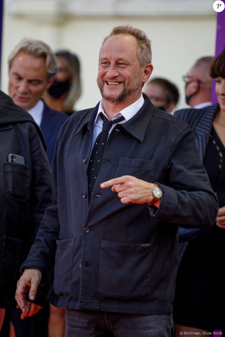 Benoît Poelvoorde à la première de "Comment je suis devenu un super-héros" lors de la clôture du 46ème Festival du Cinéma Américain de Deauville, le 12 septembre 2020. © Olivier Borde/Bestimage