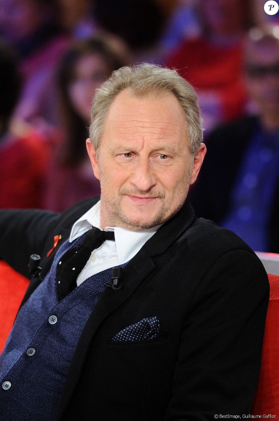 Exclusif - Benoit Poelvoorde - Enregistrement de l'émission "Vivement Dimanche" au studio Gabriel, le 20 mars 2019. © Guillaume Gaffiot / Bestimage