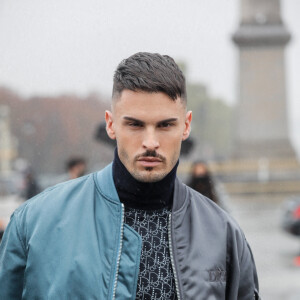 Baptiste Giabiconi au défilé de mode "Dior" au Jardin des Tuileries à Paris. Le 29 septembre 2020 © Christophe Clovis / Bestimage 