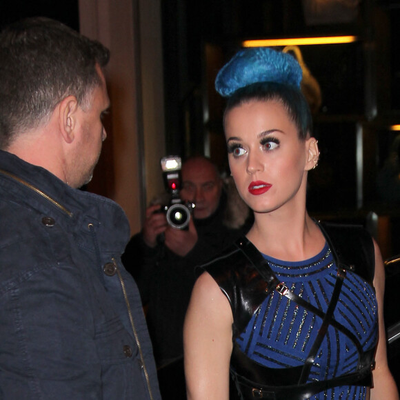 Katy Perry en sortant de la boite de nuit "Le Montana", le 20 mars 2012.