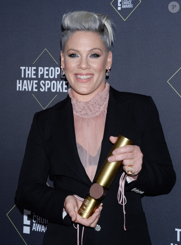 Pink - Les célébrités assistent à la 45ème cérémonie des "People Choice Awards" à Santa Monica, le 10 novembre 2019.