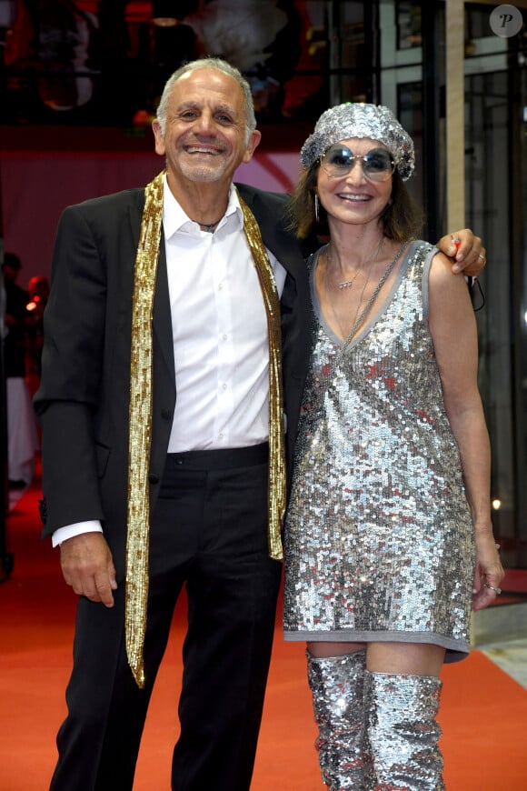 Marc Toesca et sa femme Sabine - Traditionnelle soirée d'été de Fight Aids Monaco au Sporting Club de Monaco, le 24 juillet 2021. © Bruno Bebert/PRM/Bestimage