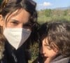 Eglantine Eméyé à la campagne avec son fils Samy, qui a bien grandi !