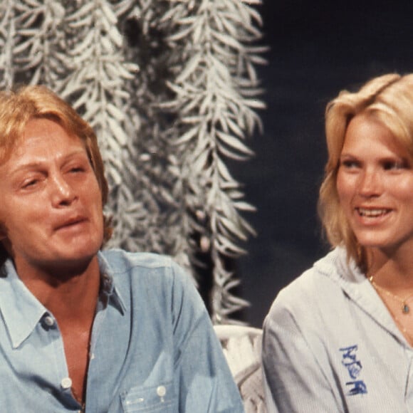 Claude François et sa dernière compagne Kathalyn Jones en 1977 - Archive Portrait