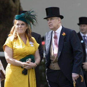 Sarah Ferguson, le prince Andrew, duc d'York - La famille royale d'Angleterre assiste aux courses de chevaux à Ascot.