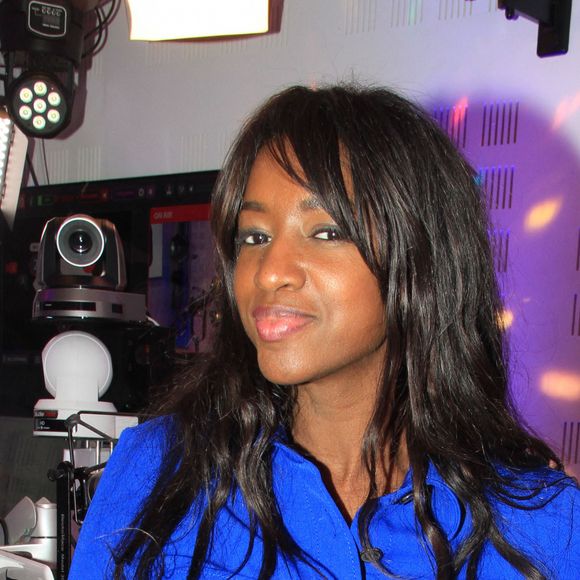 Hapsatou Sy - Enregistrement de l'émission "Le Show de Luxe" sur la Radio Voltage à Paris. Le 21 février 2019 © Philippe Baldini / Bestimage