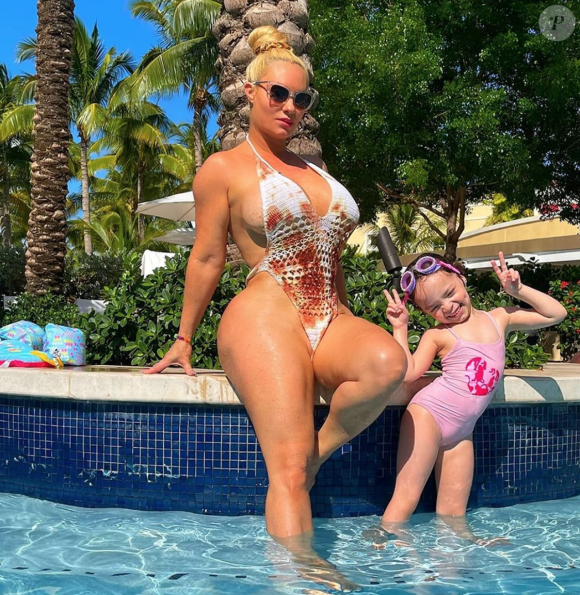 Coco Austin et sa fille Chanel. Mai 2021.