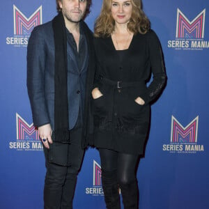 Exclusif - Florian Zeller et sa femme Marine Delterme au dîner de gala Séries Mania à l'hôtel Salomon de Rothschild à Paris, France, le 30 janvier 2019. © Olivier Borde/Bestimage 