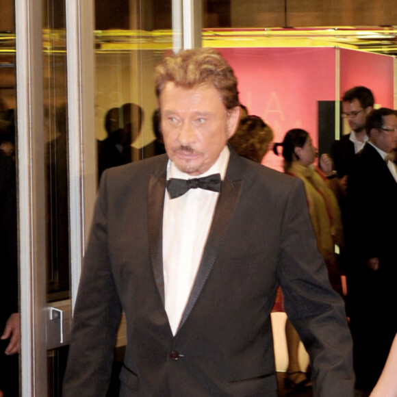 Johnny Hallyday et Leaticia à Cannes.