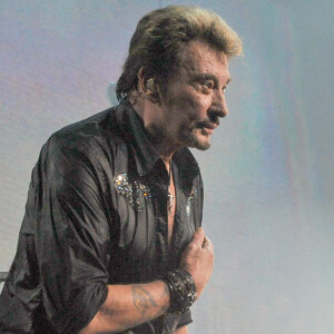 Johnny Hallyday en concert.