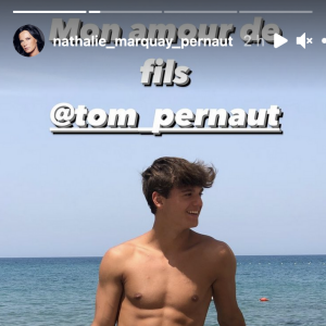 Nathalie Marquay partage une photo de son fils Tom torse nu en vacances - Instagram