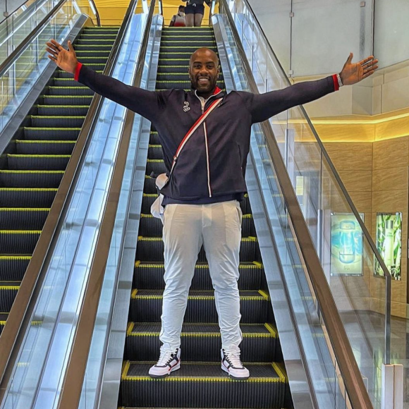Teddy Riner aux Jeux Olympiques de Tokyo. Juillet 2021.