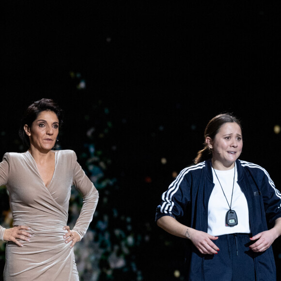 Florence Foresti, maitresse de cérémonie, Laura Felpin lors de la 45ème cérémonie des César à la salle Pleyel à Paris le 28 février 2020 © Olivier Borde / Dominique Jacovides / Bestimage 