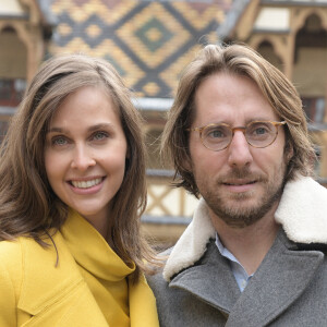 Ophélie Meunier et son mari Mathieu Vergne - 159ème vente aux enchères des vins des Hospices de Beaune le 17 novembre 2019. © Giancarlo Gorassini/Bestimage