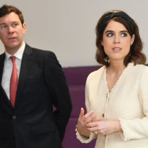 La princesse Eugenie, duchesse d'York, Jack Brooksbank lors d'une visite l'Hôpital national orthopédique royal de Londres pour l'ouverture du nouveau bâtiment Stanmore.