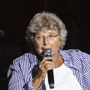 Exclusif - Jacqueline Franjou, présidente du festival, Michel Boujenah, directeur artistique - Festival de Ramatuelle : Alain Souchon en concert le 11 août 2021. © Cyril Bruneau / Festival de Ramatuelle / Bestimage