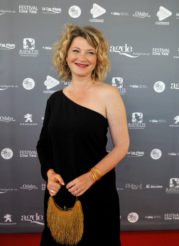 Cécile Bois au festival "Les Herault du cinéma et de la télé" au Cap d'Agde, en 2019. © Robert Fages / Bestimage