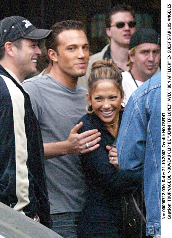 Tournage d'un clip de Jennifer Lopez avec Ben Affleck en guest à Los Angeles.