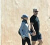 Renée Zellweger et son nouveau compagnon Ant Anstead font une balade romantique à vélo à Laguna Beach, Los angeles, Califirnie, Etats-Unis, le 5 juillet 2021.