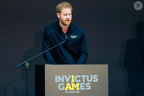Le prince Harry se déplace à La Haye quelques jours après la naissance de son premier enfant Archie pour une conférence pour la prochaine compétition Invictus Games qui se déroulera aux Pays-Bas. La Haye, le 9 mai 2019.