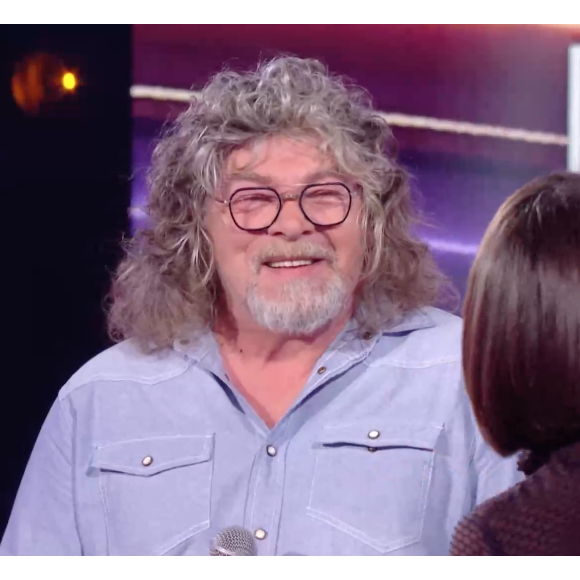 Marc Lavoine et son frère Francis dans l'émission "Duos Mystères" sur TF1 le 20 août 2021.