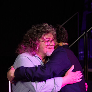 Exclusif  - Marc Lavoine et son frère Francis Lavoine - Backstage de l'enregistrement de l'émission "Duos Mystères" à la Seine Musicale à Paris, diffusée le 20 août sur TF1. © Gaffiot-Moreau / Bestimage