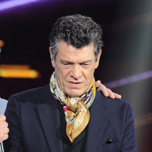 Exclusif - Marc Lavoine et son frère Francis Lavoine - Enregistrement de l'émission "Duos Mystères" à la Seine Musicale à Paris, diffusée le 20 août sur TF1. © Gaffiot-Moreau / Bestimage