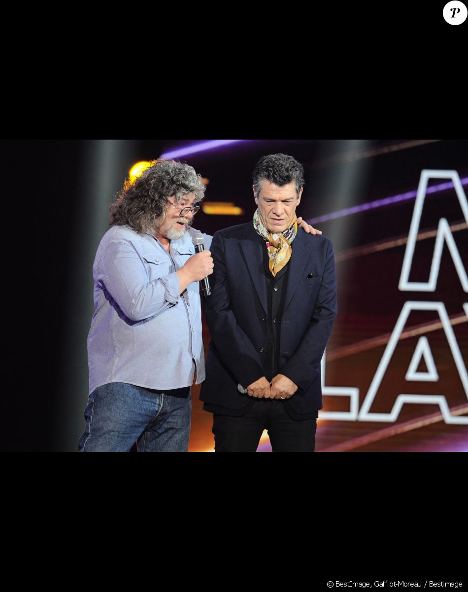 Exclusif - Marc Lavoine et son frère Francis Lavoine - Enregistrement de l'émission "Duos Mystères" à la Seine Musicale à Paris, diffusée le 20 août sur TF1. © Gaffiot-Moreau / Bestimage