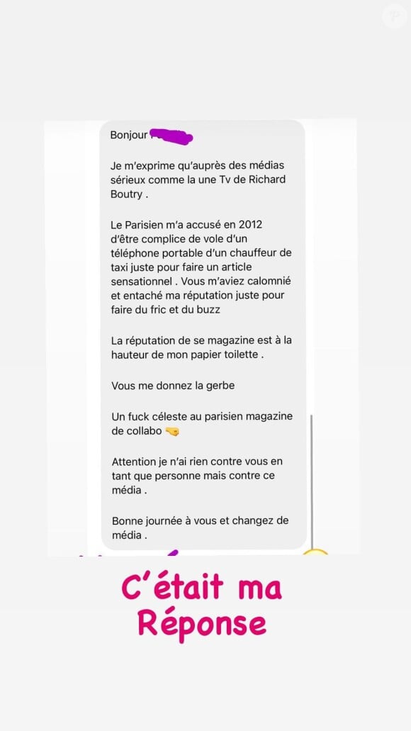 Mickaël Vendetta refuse une interview du Parisien, le 22 août 2021.