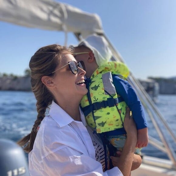 Ophélie Meunier et son fils Joseph sur Instagram, août 2021.