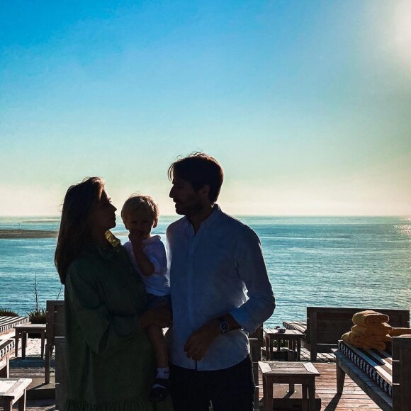 Ophélie Meunier, son mari Mathieu Vergne et leur fils Joseph sur Instagram, juin 2021.