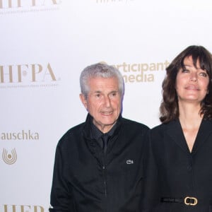 Claude Lelouch et Marianne Denicourt à la soirée "HFPA & Participant Media Honour Help Refugees" lors du 72ème Festival International du Film de Cannes, France, le 19 mai 2019.