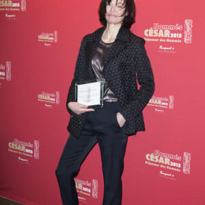 Marianne Denicourt, nommée dans la catégorie Meilleure Actrice dans un Second Rôle dans le film "Hippocrate" - Déjeuner des nommés aux César 2015 au Fouquet's à Paris, le 7 février 2015.