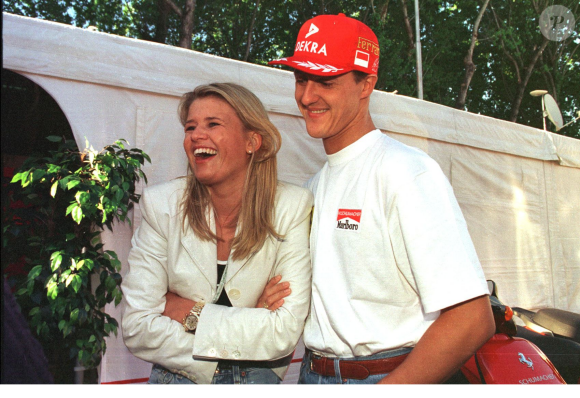 Michael et Corina Schumacher en Italie.