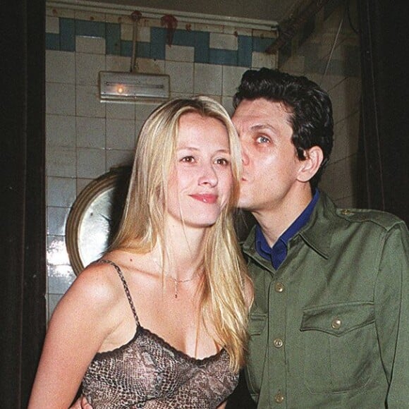 Marc Lavoine et Sarah aux Bains, à Paris.