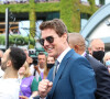 Tom Cruise arrive pour assister à la finale du tournoi de Wimbledon (Djokovic - Berrettini) à Londres, le 11 juillet 2021.