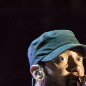 Eminem en concert lors du festival "Bonnaroo Music and Arts" à Manchester, le 17 juin 2018.