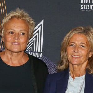 Muriel Robin et Claire Chazal dans le cadre du Festival Series Mania animé par Claire Chazal à Lille le 30 aout 2021. © Stéphane Vansteenkiste/Bestimage