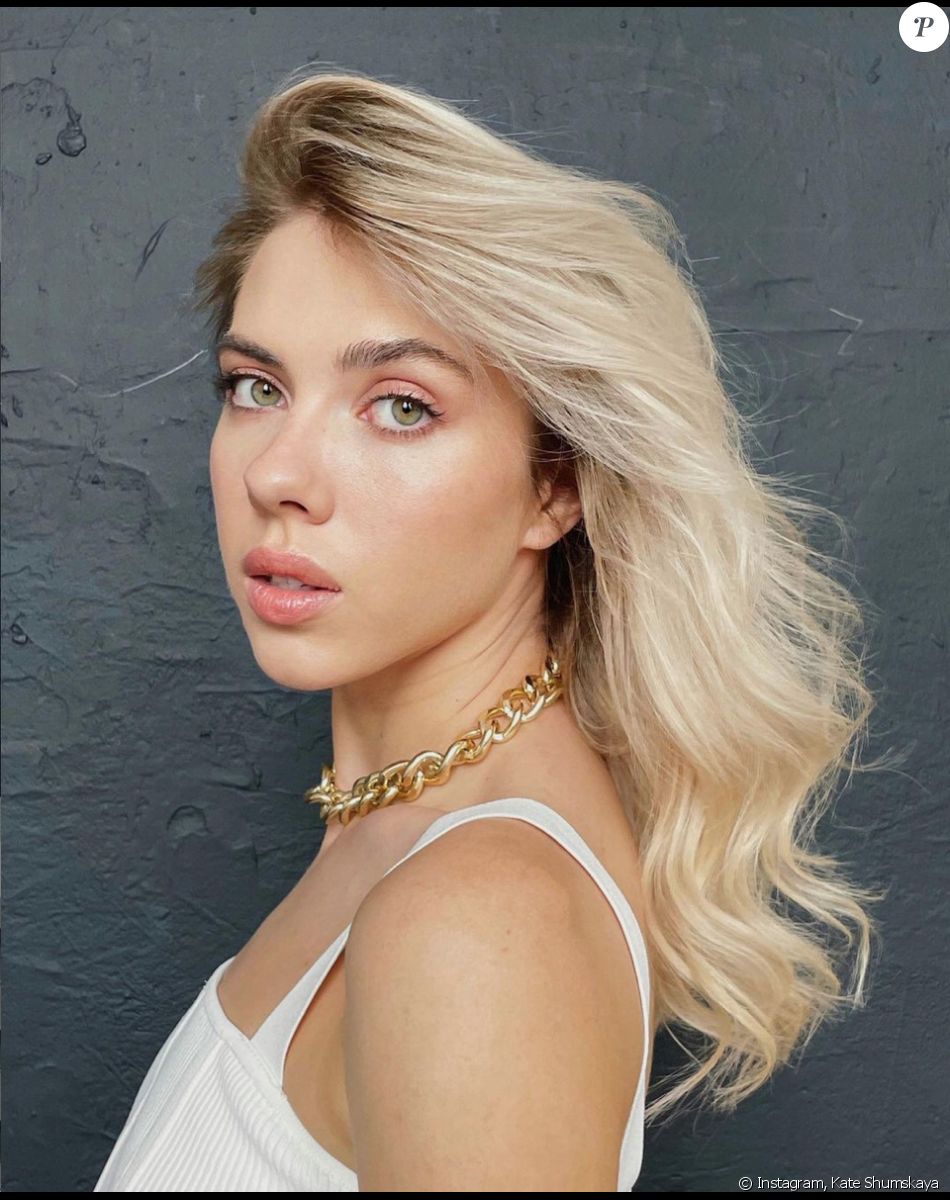 Kate Shumskaya est une influenceuse russe, connue pour sa ressemblance à Scarlett Johansson. Août 2021.