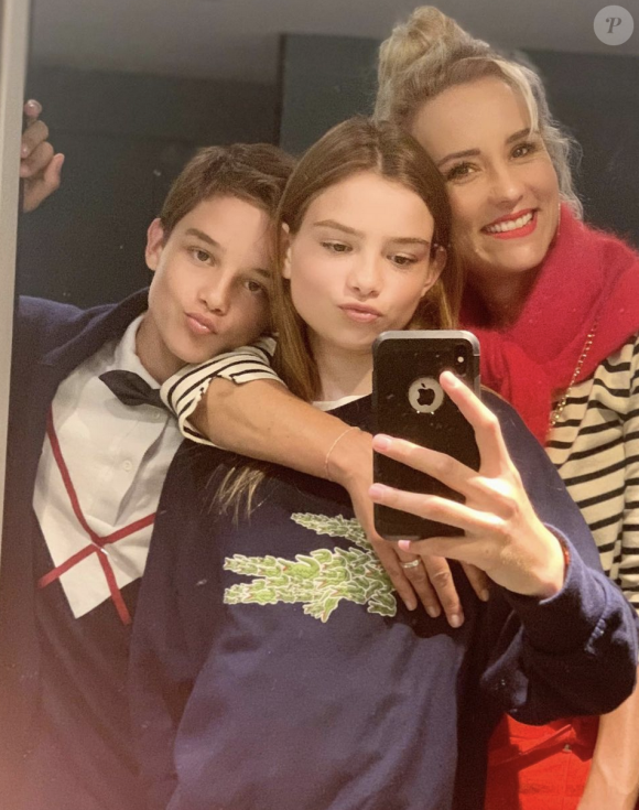 Élodie Gossuin avec ses aînés Rose et Jules - Instagram
