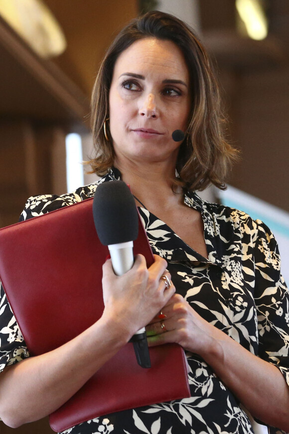 Julia Vignali participe à la 5ème Journée nationale de lutte contre le harcèlement à l'école, au collège Chaptal à Paris, le 7 novembre 2019. © Gwendoline Le Goff / Panoramic / Bestimage