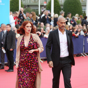 Audrey Fleurot et son compagnon Djibril Glissant - Avant-première du film "Everest" et soirée d'ouverture lors du 41ème Festival du film américain de Deauville, le 4 septembre 2015.