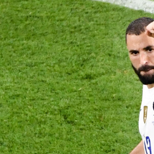 Karim Benzema - Match de football de l'Euro 2020 à Budapest : La France ex aequo avec le Portugal 2-2 au Stade Ferenc-Puskas le 23 juin 2021. © Anthony Bibard/FEP/Panoramic / Bestimage