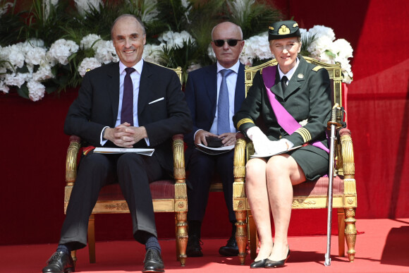 Le Prince Lorenz de Belgique, Princesse Astrid de Belgique - La famille royale de Belgique assiste à la parade militaire lors de la fête nationale à Bruxelles