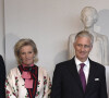 Le prince Lorenz, la princesse Astrid, le roi Philippe, la reine Mathilde, le prince Laurent - La famille royale de Belgique arrive à un concert à Bruxelles le 15 juillet 2020. 